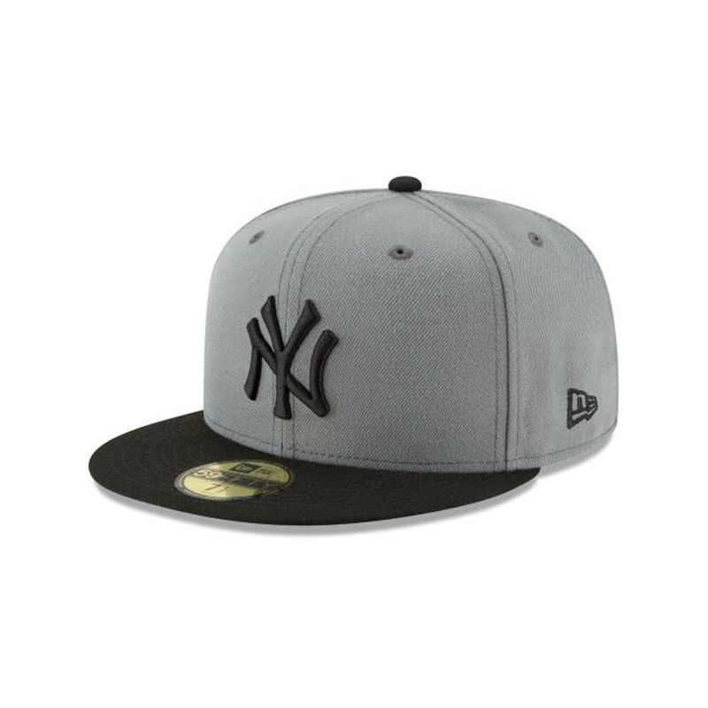 MLB New York Yankees Storm Basic 59Fifty Fitted (LMO8746) - Grey New Era Caps